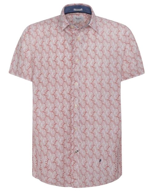 Chemise droite Lincoln imprimée fleuri rose