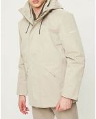 Parka Nick Wax Ottoman beige