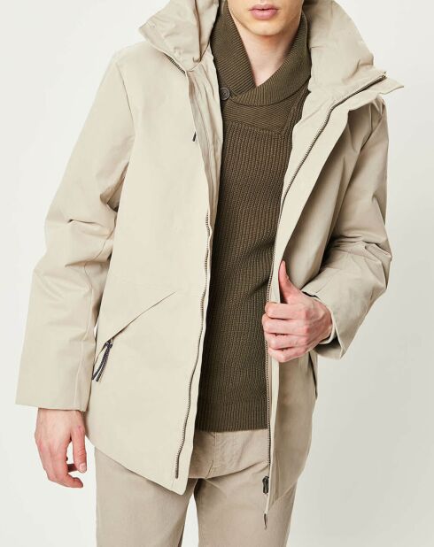 Parka Nick Wax Ottoman beige