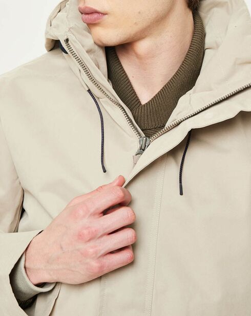 Parka Nick Wax Ottoman beige