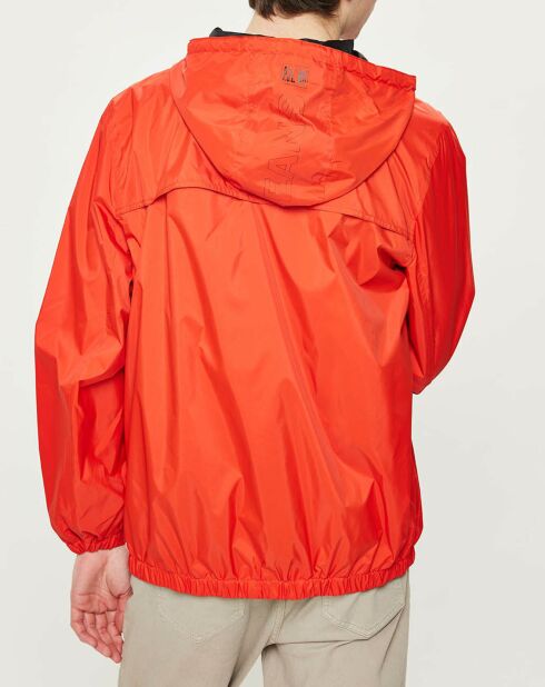 Blouson à capuche David rouge