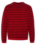 Pull Mark rayé rouge