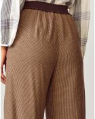 Pantalon flare Vick marron