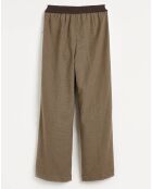 Pantalon flare Vick marron