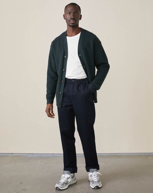 Pantalon chino slim Jory marine