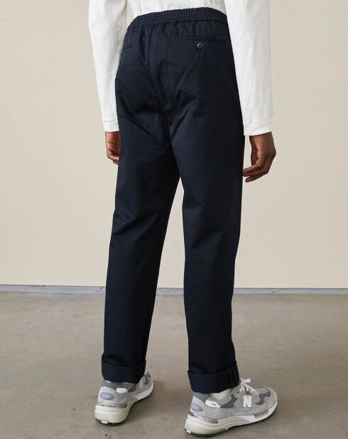 Pantalon chino slim Jory marine