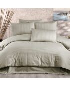 Parure housse de couette Lilyum cappuccino