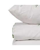 Meltem Bettbezug-Set, weiß/grün