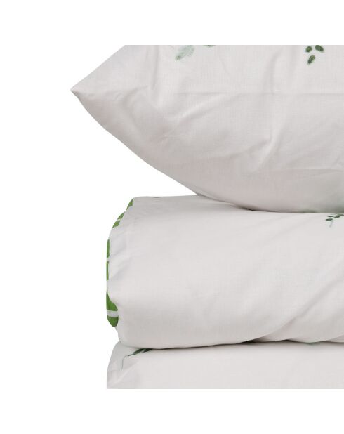 Parure housse de couette Meltem blanc/vert