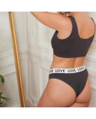 Ensemble Soutien-gorge & Tanga Jade anthracite