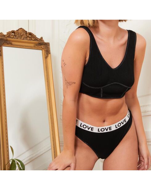 Ensemble Soutien-gorge & Tanga Jade noir