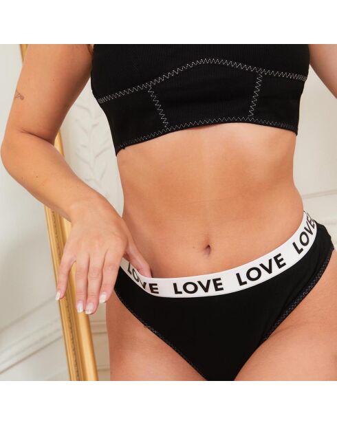 Ensemble Soutien-gorge & Tanga Jade noir