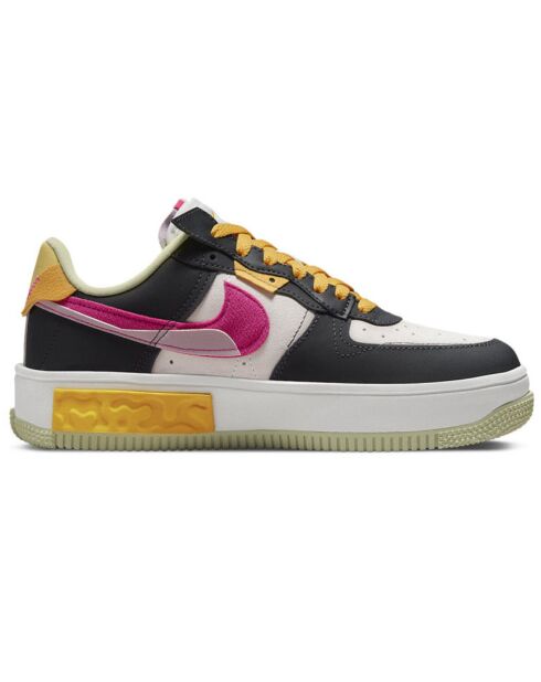 Baskets en Cuir Air Force 1 Fontanka noir/blanc/jaune