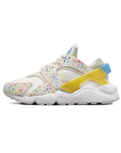 Baskets en Cuir Air Huarache Run blanc/multicolore