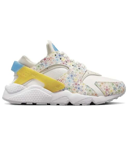 Baskets en Cuir Air Huarache Run blanc/multicolore