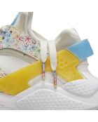 Baskets en Cuir Air Huarache Run blanc/multicolore