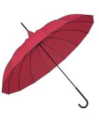 Parapluie pagode avec bordure detaillée - Ouverture manuelle rouge