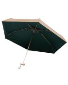 Mini opvouwbare paraplu - Handmatig te openen - Ultralicht en compact groen/goud