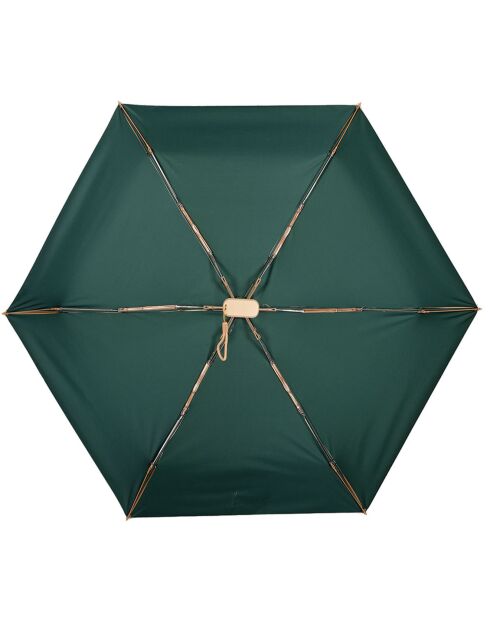 Mini opvouwbare paraplu - Handmatig te openen - Ultralicht en compact groen/goud