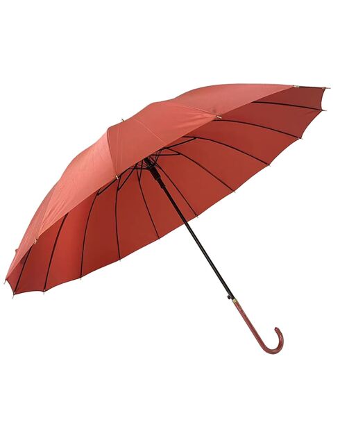 Parapluie long - Ouverture automatique rouge brique