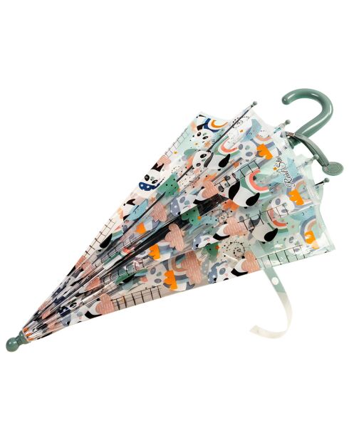 Paraguas - Panda - Apertura automática transparente