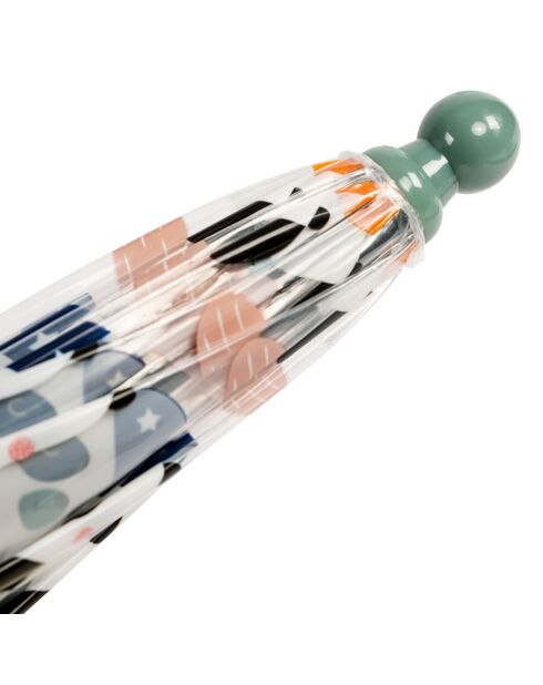 Paraguas - Panda - Apertura automática transparente