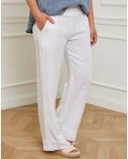 Pantalon 100% Lin Eliana blanc