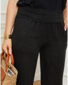 Pantalon 100% Lin Eliana noir