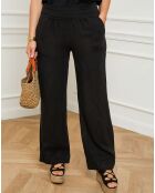 Pantalon 100% Lin Eliana noir