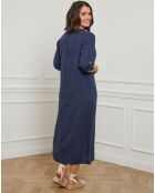 Robe 100% Lin Sarah marine