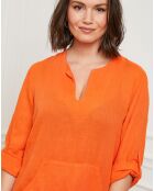 Robe 100% Lin Sarah orange