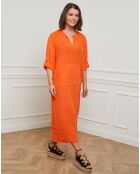 Robe 100% Lin Sarah orange