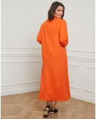 Robe 100% Lin Sarah orange
