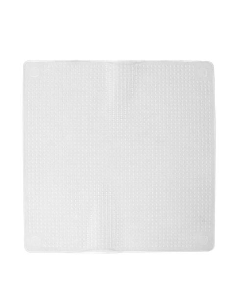 3 transparante vierkante uitschuifbare siliconen deksels - D.30 cm