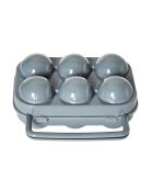 Scatola da trasporto per 6 uova in colori casuali - 16x7x16 cm