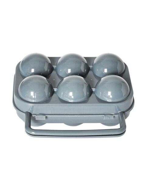 Scatola da trasporto per 6 uova in colori casuali - 16x7x16 cm