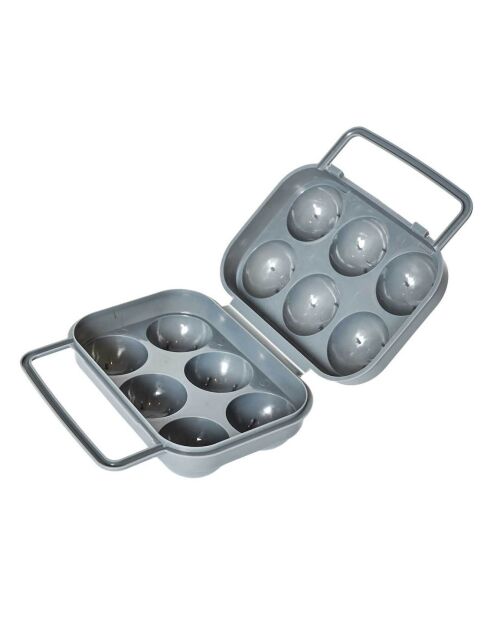 Scatola da trasporto per 6 uova in colori casuali - 16x7x16 cm