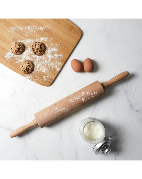 Rouleau de pâtisserie bois - 39 cm
