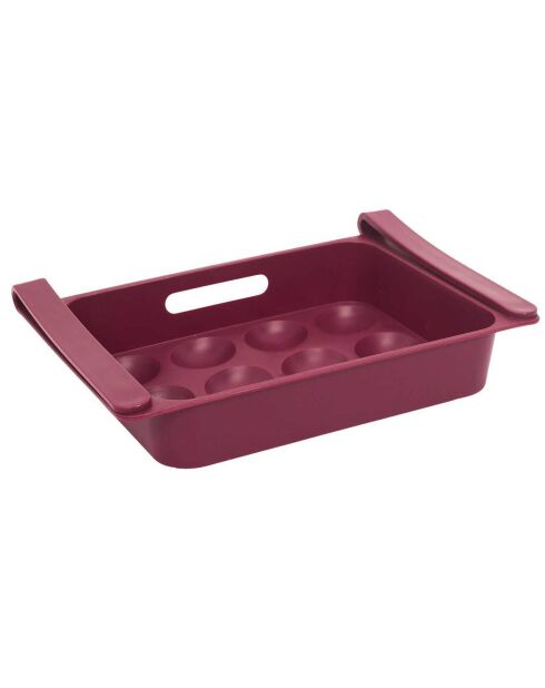 Rangement frigo 12 oeufs coloris aléatoire - 26x18 cm