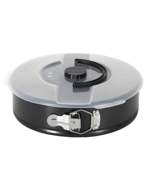 Moule pâtisserie rond charniere couvercle gris - D.28 cm
