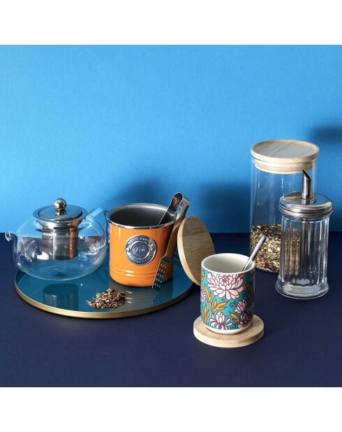 Théière verre infuseur transparent/inox - 70 cl