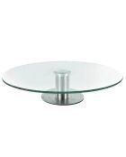 Plat à tarte et fromage transparent - D.30 cm