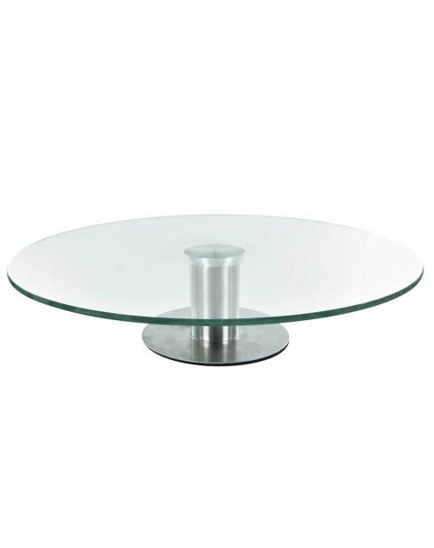 Plat à tarte et fromage transparent - D.30 cm