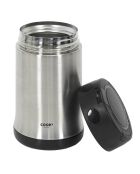 Bol à soupe isotherme avec couvercle inox/noir - 50 cl