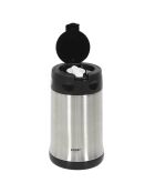 Bol à soupe isotherme avec couvercle inox/noir - 50 cl
