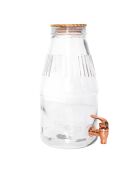 Fontaine avec couvercle en bois transparente - 3.8 L