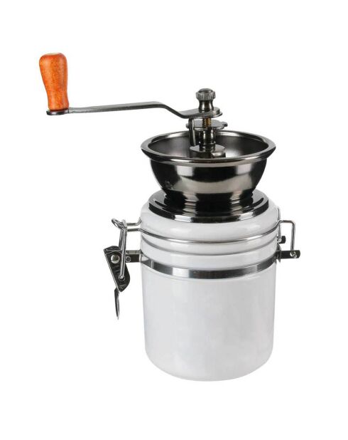 Moulin à café blanc - 15.5x19.8x8.5 cm