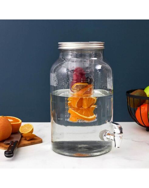 Fontaine avec infuseur transparente - 5.5 L