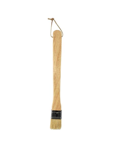 4 Ustensiles de barbecue noir/marron/argenté - 45x31.5x15 cm