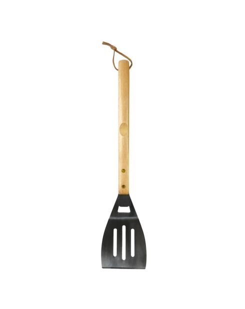 4 Ustensiles de barbecue noir/marron/argenté - 45x31.5x15 cm